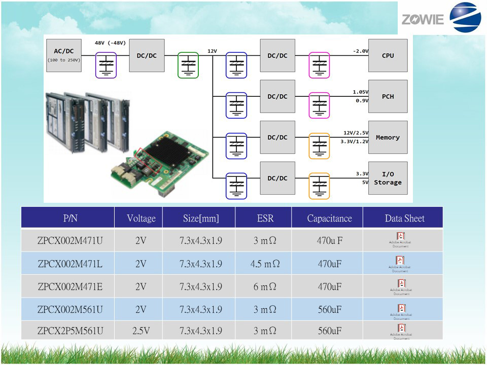 SZ-Cap in Server